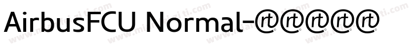 AirbusFCU Normal字体转换
